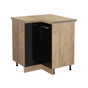 Hjørneskab R-Line Sort højglans 75.6 cm , BP Eg Vicco