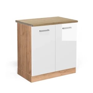 Vaskeskab R-Line Hvid højglans 80 cm , BP Eg Vicco