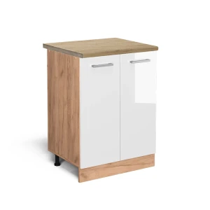Køkkenskab R-Line Hvid højglans 60 cm , BP Eg Vicco