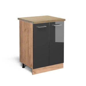 Køkkenskab R-Line Antracit højglans 60 cm , BP Eg Vicco