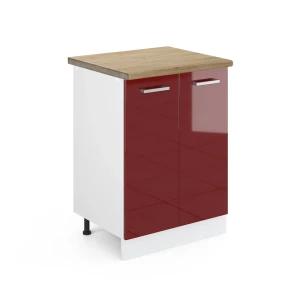 Køkkenskab R-Line Rød højglans 60 cm , BP Eg Vicco