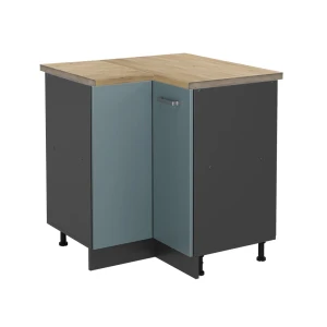 Hoekkast R-Line Blauw-grijs 75.6 cm , WB Eik Vicco