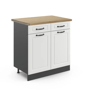 Køkkenskab R-Line Hvid landhus 80 cm , BP Eg Vicco