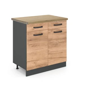 Køkkenskab R-Line Gold power oak 80 cm , BP Eg Vicco