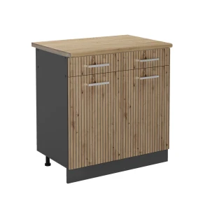 Meuble cuisine R-Line Chêne Artisan 80cm , PT Chêne Vicco