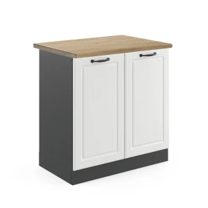 Szafka pod zlew R-Line Biały domek wiejski 80 cm , BP Dąb Vicco