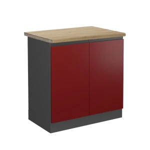 Vaskeskab R-Line Rød 80 cm , BP Eg Vicco