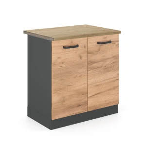 Vaskeskab R-Line Gold power oak 80 cm , BP Eg Vicco