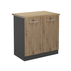 Szafka pod zlew R-Line Dąb rzemieślniczy 80 cm , BP Dąb Vicco