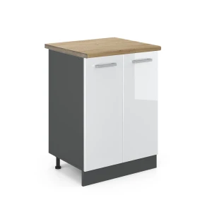 Køkkenskab R-Line Hvid højglans 60 cm , BP Eg Vicco