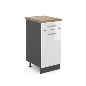 Køkkenskab R-Line Hvid højglans 40 cm , BP Eg Vicco