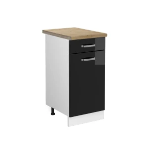 Køkkenskab R-Line Sort højglans 40 cm , BP Eg Vicco