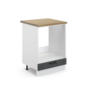 Komfurindbygningsskab Fame-Line Antracit landhus 60 cm , BP Eg Vicco