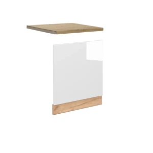 Frontblende Fame-Line Weiß Hochglanz 60 cm , AP Eiche Vicco