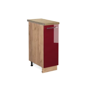 Apotekerskab Fame-Line Bordeaux rød højglans 30 cm , BP Eg Vicco
