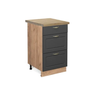 Køkkenskab Fame-Line Antracit-guld 50 cm , BP Eg Vicco