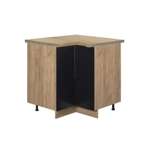 Hjørneskab Fame-Line Sort stribet 80.5 cm , BP Eg Vicco