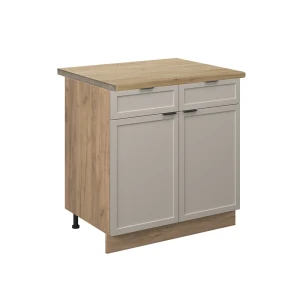Køkkenskab Fame-Line GråBeige 80 cm , BP Eg Vicco