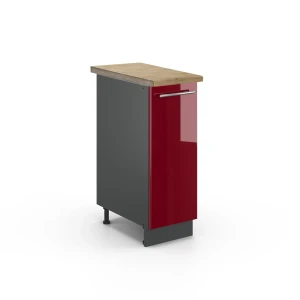 Apotekerskab Fame-Line Bordeaux rød højglans 30 cm , BP Eg Vicco