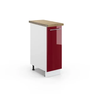 Szafka apteczna Fame-Line Bordowa Czerwień wysoki połysk 30 cm , BP Dąb Vicco
