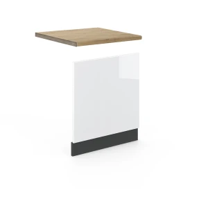 Frontblende Fame-Line Weiß Hochglanz 60 cm , AP Eiche Vicco