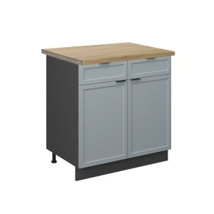 Kuchynská spodná skrinka Fame-Line Svetlo modrošedá 80 cm , AP Oak Vicco