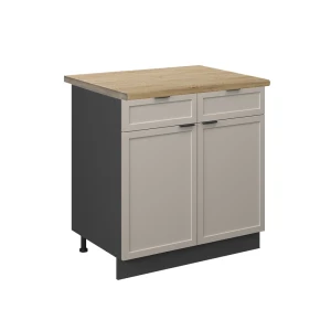 Szafka dolna do kuchni Fame-Line GreyBeige 80 cm , BP Dąb Vicco