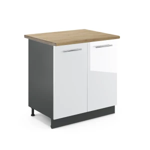 Vaskeskab Fame-Line Hvid højglans 80 cm , BP Eg Vicco