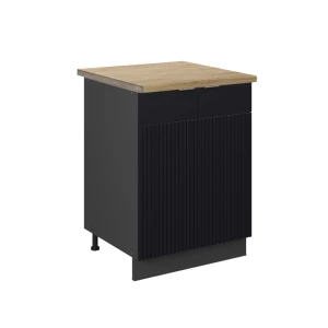 Køkkenskab Fame-Line Sort stribet 60 cm , BP Eg Vicco