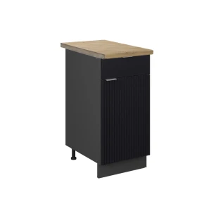 Køkkenskab Fame-Line Sort stribet 40 cm , BP Eg Vicco