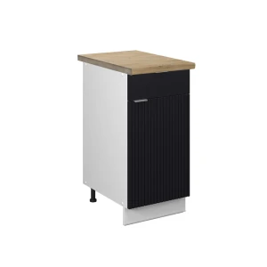 Køkkenskab Fame-Line Sort stribet 40 cm , BP Eg Vicco