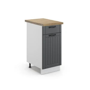 Køkkenskab Fame-Line Antracit landhus 40 cm , BP Eg Vicco