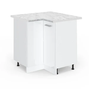Kulmakaappi R-Line Valkoinen korkeakiilto 75.6 cm , AP Marble Vicco