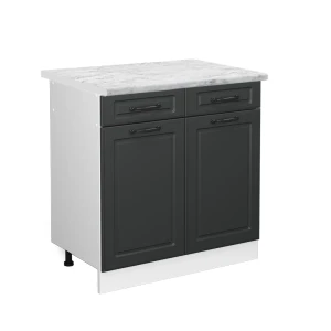 Køkkenskab R-Line Antracit landhus 80 cm , BP Marmor Vicco