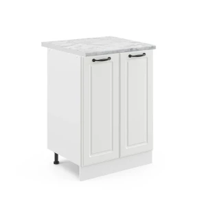 Køkkenskab R-Line Hvid landhus 60 cm , BP Marmor Vicco
