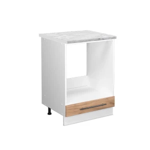 Komfurindbygningsskab Fame-Line Gold power oak 60 cm , BP Marmor Vicco