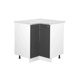 Hjørneskab Fame-Line Antracit-guld 80.5 cm , BP Marmor Vicco