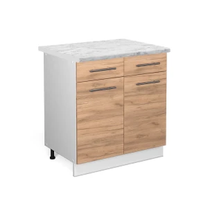 Køkkenskab Fame-Line Gold power oak 80 cm , BP Marmor Vicco