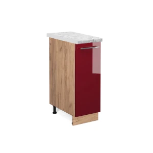 Apotekerskab Fame-Line Bordeaux rød højglans 30 cm , BP Marmor Vicco