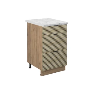 Køkkenskab Fame-Line Panel i eg 50 cm , BP Marmor Vicco
