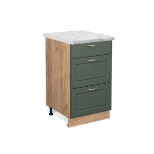 Køkkenskab Fame-Line Grøn guld Country 50 cm , BP Marmor Vicco
