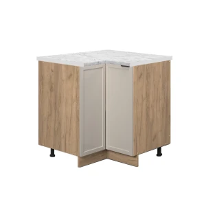 Hjørneskab Fame-Line GråBeige 80.5 cm , BP Marmor Vicco