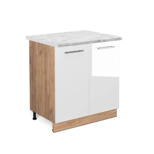 Vaskeskab Fame-Line Hvid højglans 80 cm , BP Marmor Vicco