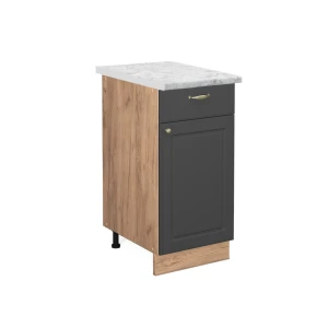 Køkkenskab Fame-Line Antracit-guld 40 cm , BP Marmor Vicco