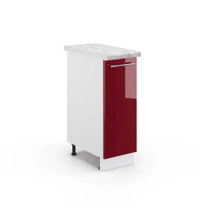 Apotekerskab Fame-Line Bordeaux rød højglans 30 cm , BP Marmor Vicco