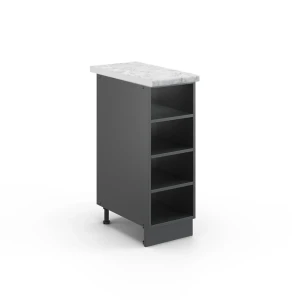 Køkkenreol Fame-Line Antracit 30 cm , BP Marmor Vicco