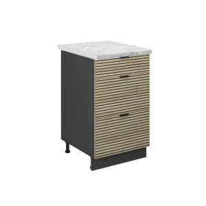 Køkkenskab Fame-Line Panel i eg 50 cm , BP Marmor Vicco