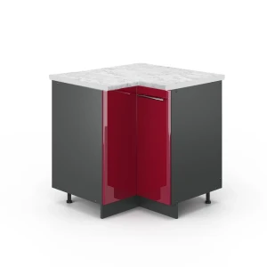 Szafka narożna Fame-Line Bordowa Czerwień wysoki połysk 80.5 cm , BP Marmur Vicco