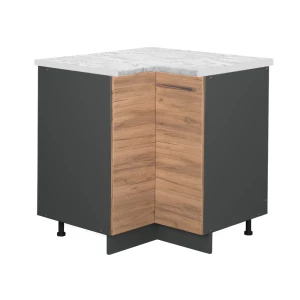 Hjørneskab Fame-Line Gold power oak 80.5 cm , BP Marmor Vicco