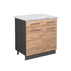 Køkkenskab Fame-Line Gold power oak 80 cm , BP Marmor Vicco
